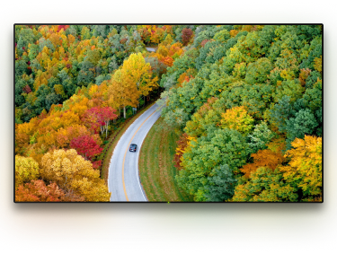 TV with a background image